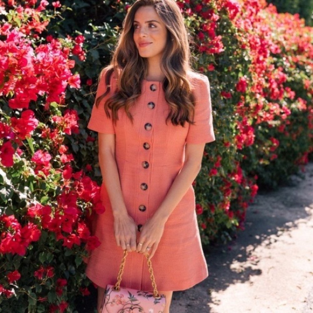 Gal Meets Glam Kathleen Dress Button Front Dress